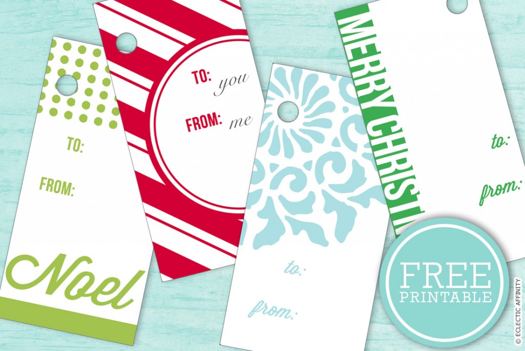 Free Christmas Printables - ECLECTIC AFFINITY