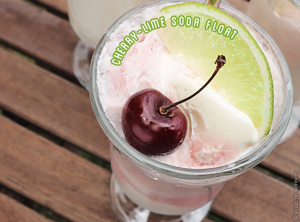 Cherry-Lime Soda Floats | Eclectic Affinity
